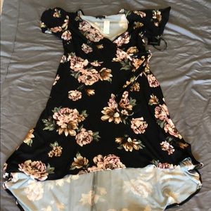 Hi-lo maxi dress